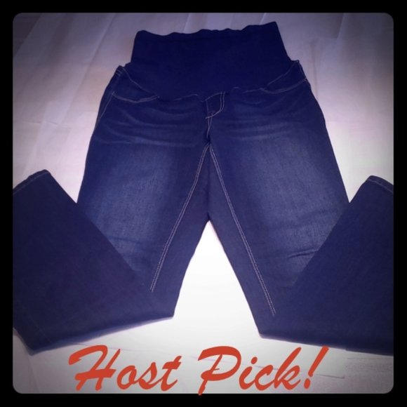 1822 DENIM Maternity Jeans Stretch Top Pull On NEW Women's 29 NWOT 🎉HPx3🎉 - Picture 3 of 11